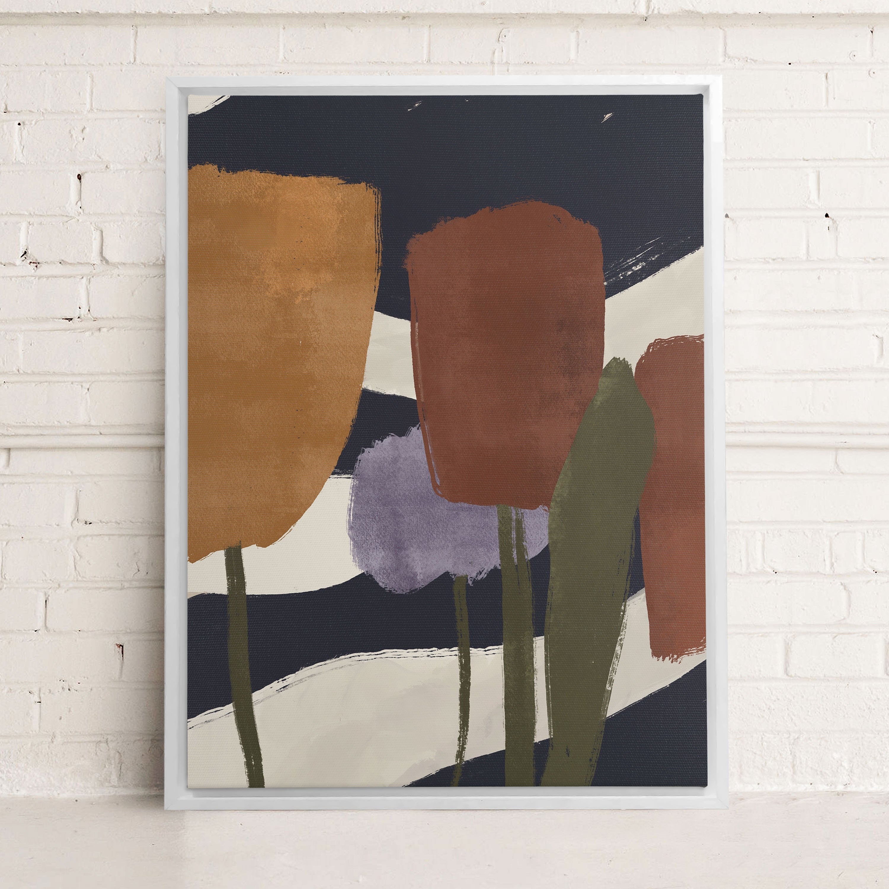 Oeuvre sur toile étirée — Floraisons