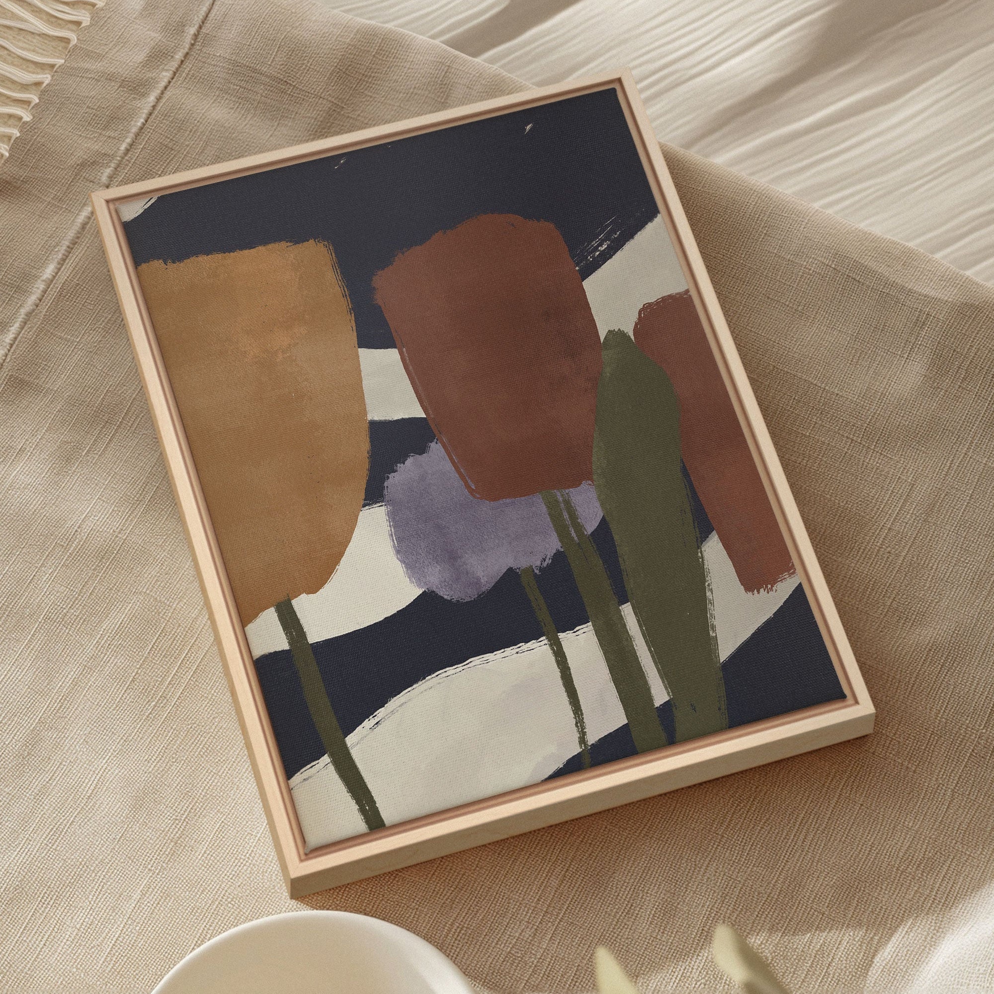 Oeuvre sur toile étirée — Floraisons