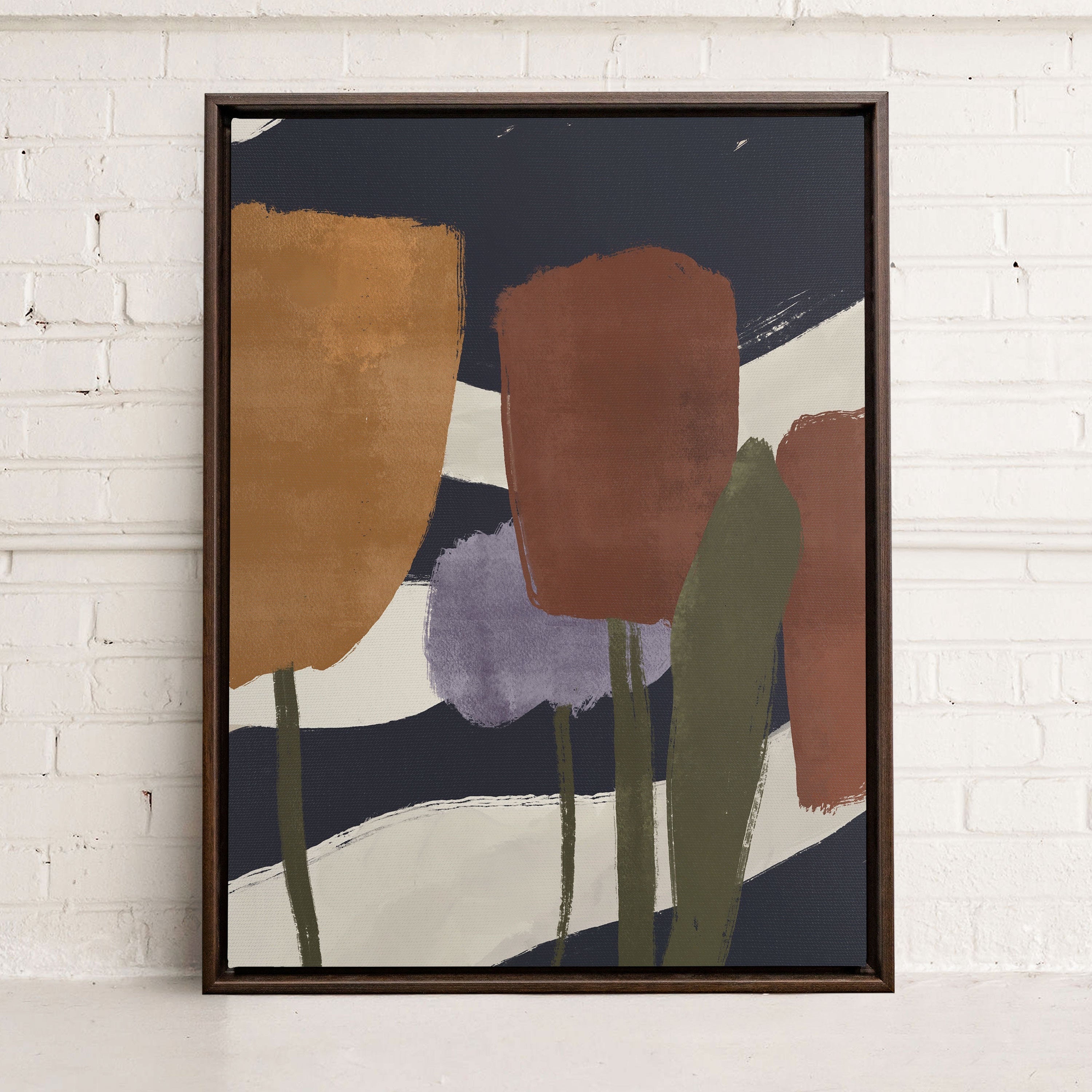 Oeuvre sur toile étirée — Floraisons