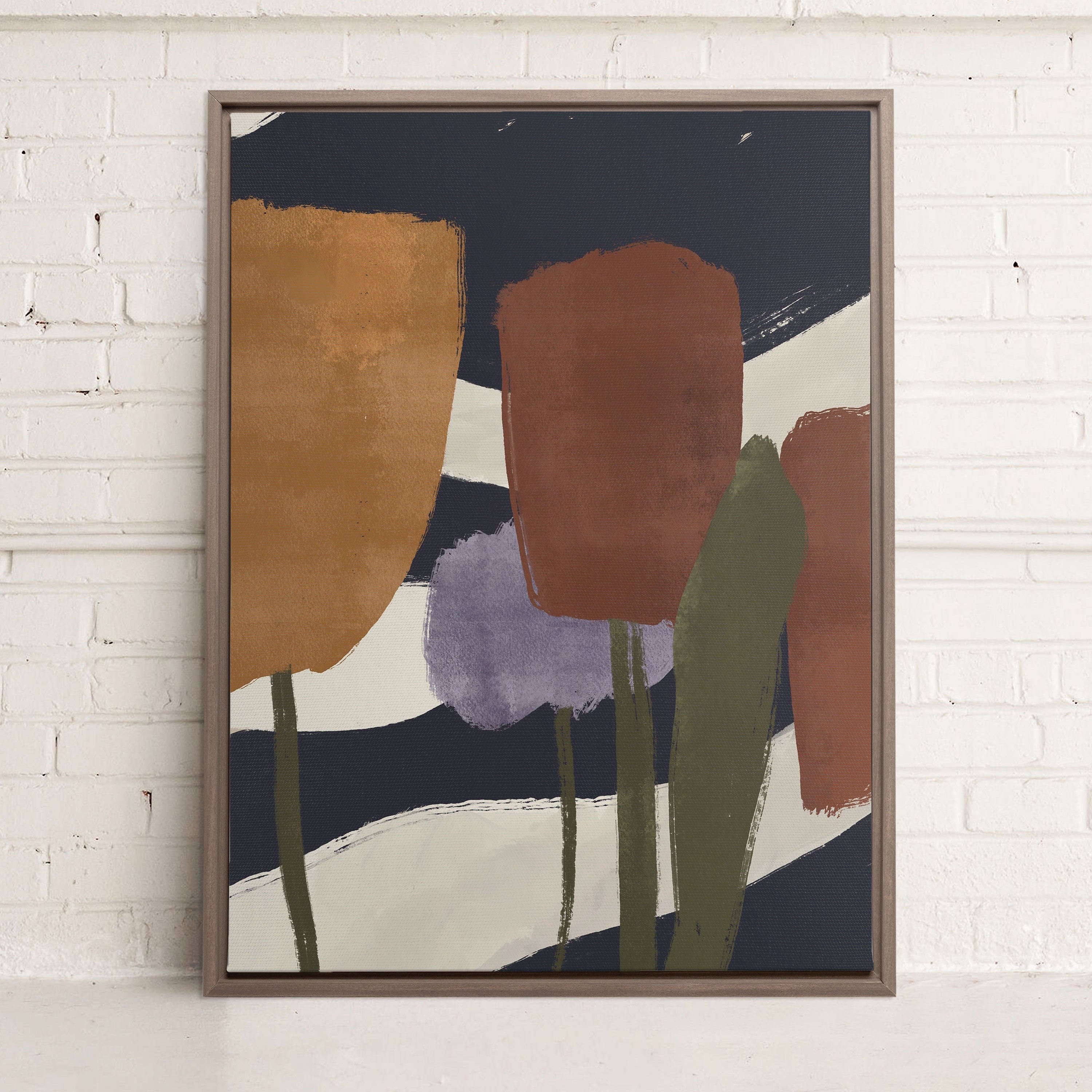 Oeuvre sur toile étirée — Floraisons