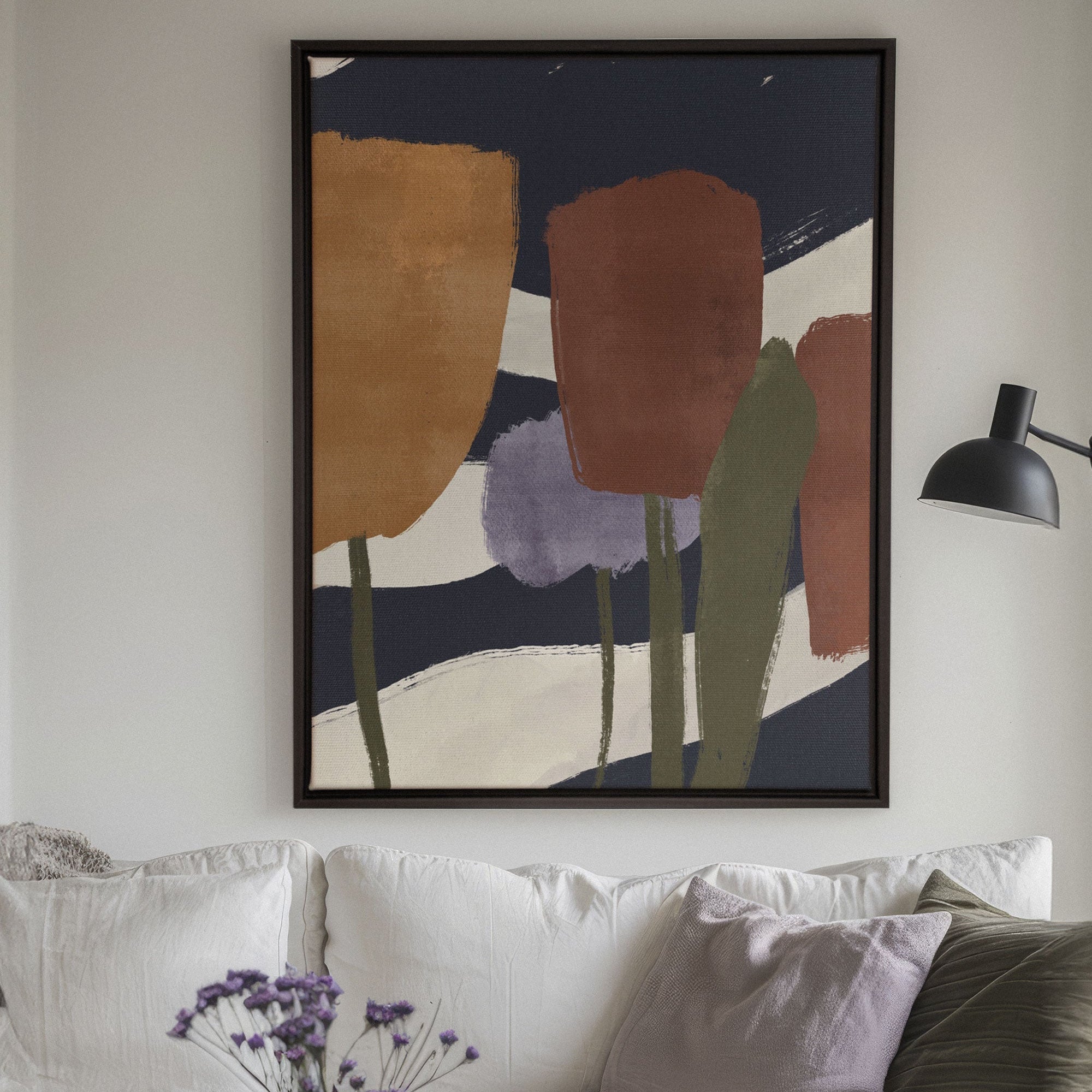 Oeuvre sur toile étirée — Floraisons