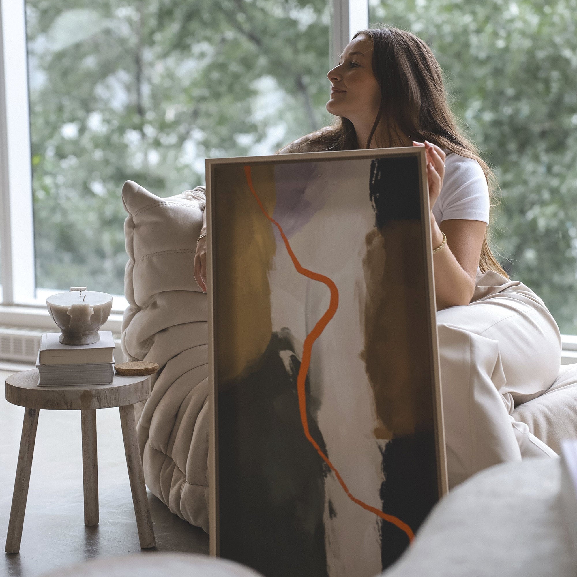 Oeuvre sur toile étirée — Crevasse