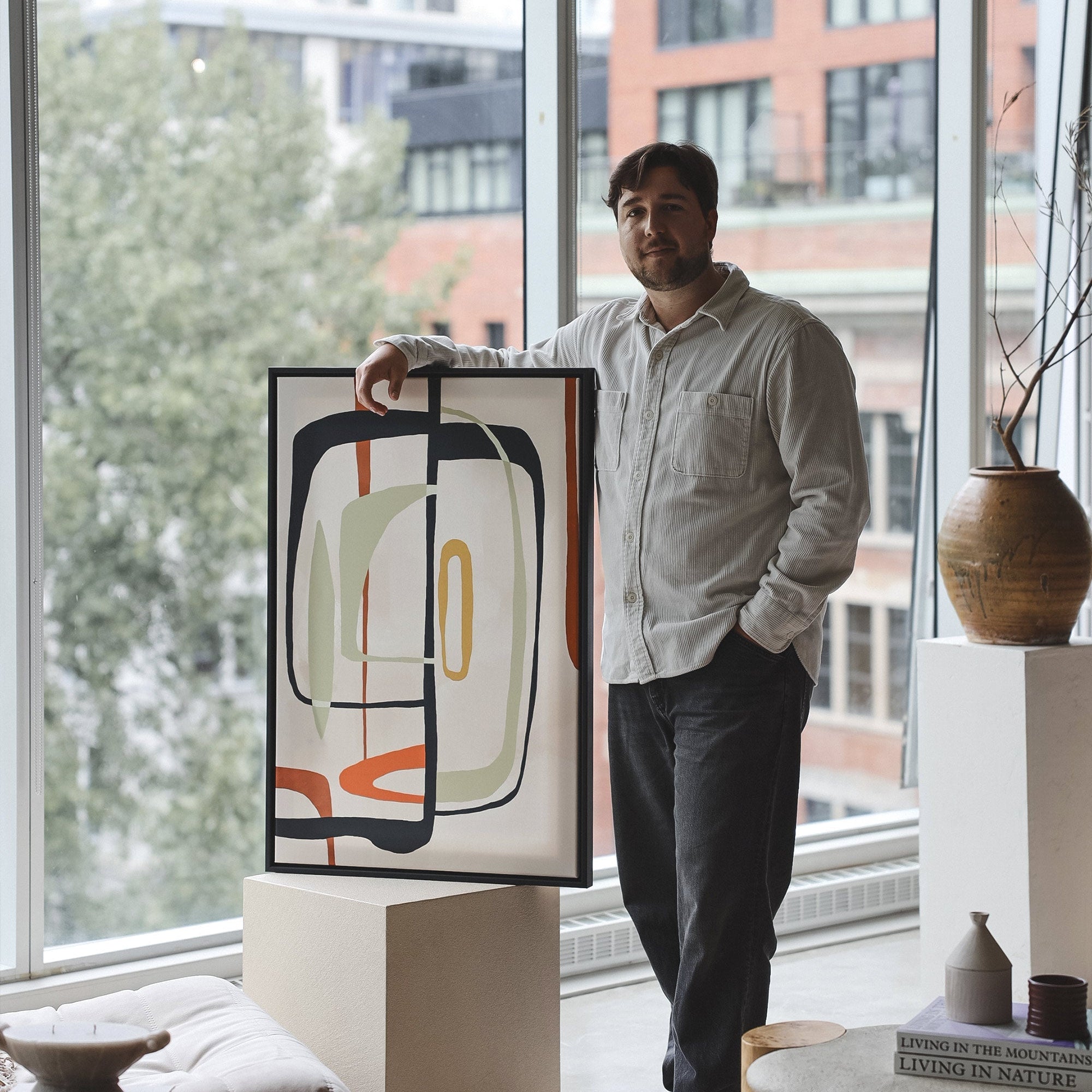Oeuvre sur toile étirée — Émotion